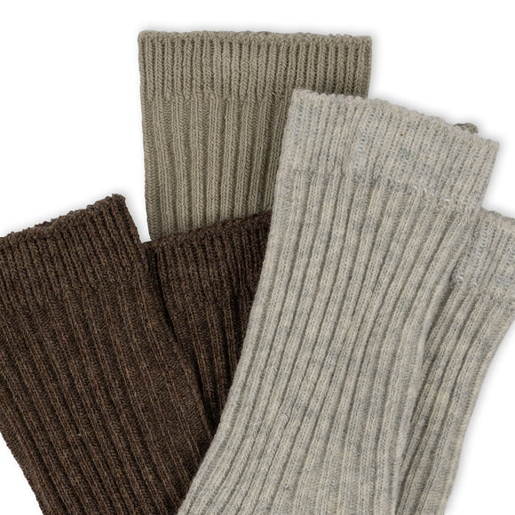 Lot de 3 paires de chaussettes soft grey/mint/brown