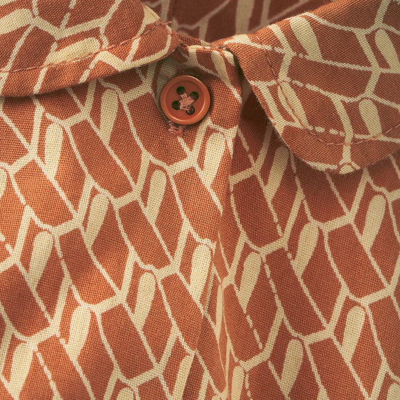 Robe Penguin apricot geo print