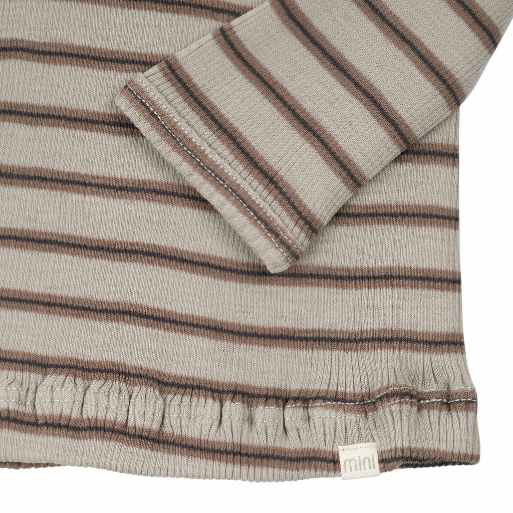 T-shirt Atlantic en laine mérinos Winter Fog Stripes - Sélection Minimalisma à retrouver sur amaetc.com, concept store eco friendly pour enfants