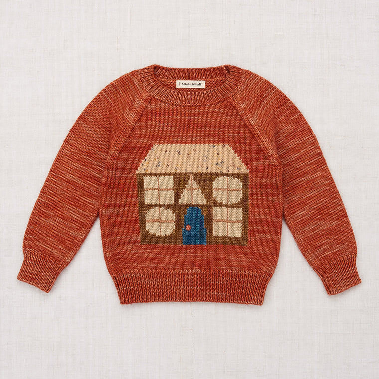 Sweater House cinnamon - Découvrez la collection AW22 Misha & Puff à retrouver sur www.amaetc.com, concept store eco friendly pour enfants
