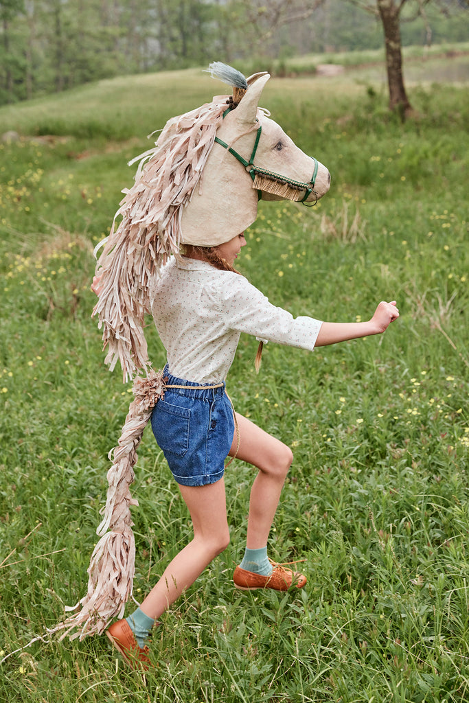 Short Pippi medium denim - Sélection Soor Ploom à retrouver sur amaetc.com, concept store eco friendly pour enfants