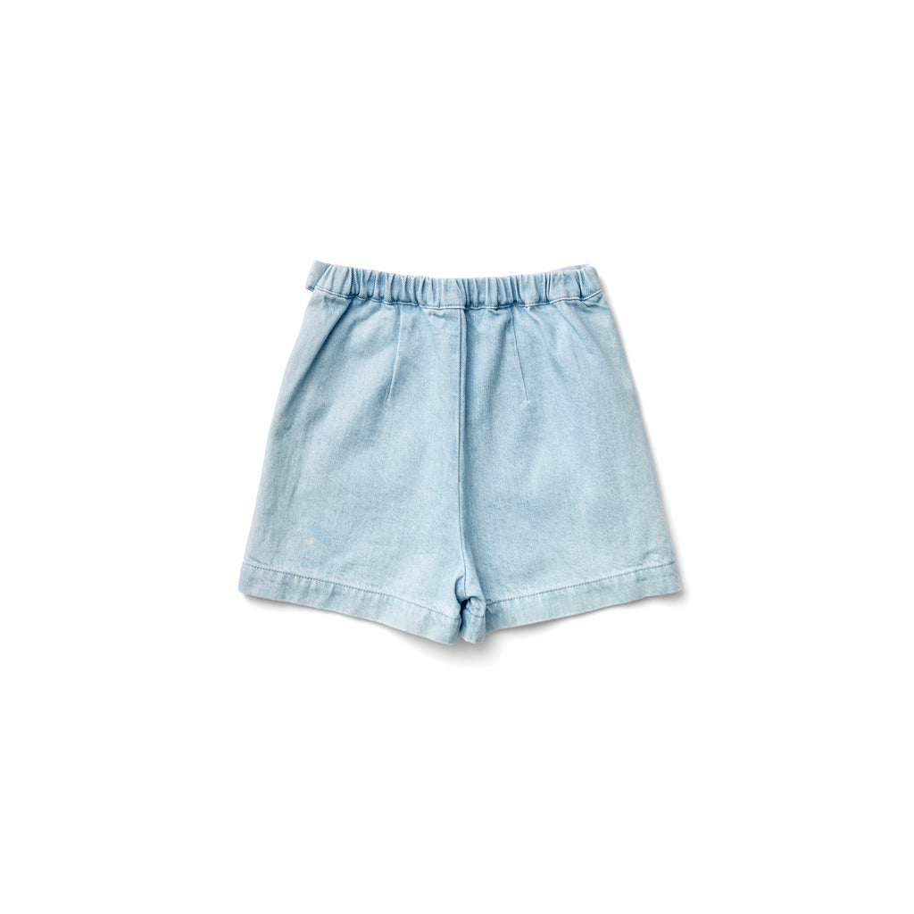 Short Odile light denim - Sélection Soor Ploom à retrouver sur amaetc.com, concept store eco friendly pour enfants