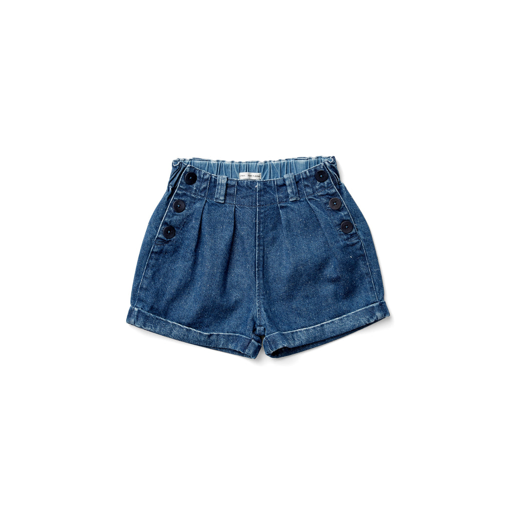 Short Pippi medium denim - Sélection Soor Ploom à retrouver sur amaetc.com, concept store eco friendly pour enfants