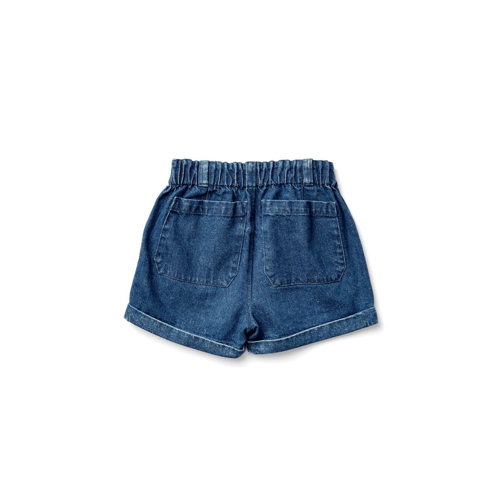 Short Pippi medium denim - Sélection Soor Ploom à retrouver sur amaetc.com, concept store eco friendly pour enfants
