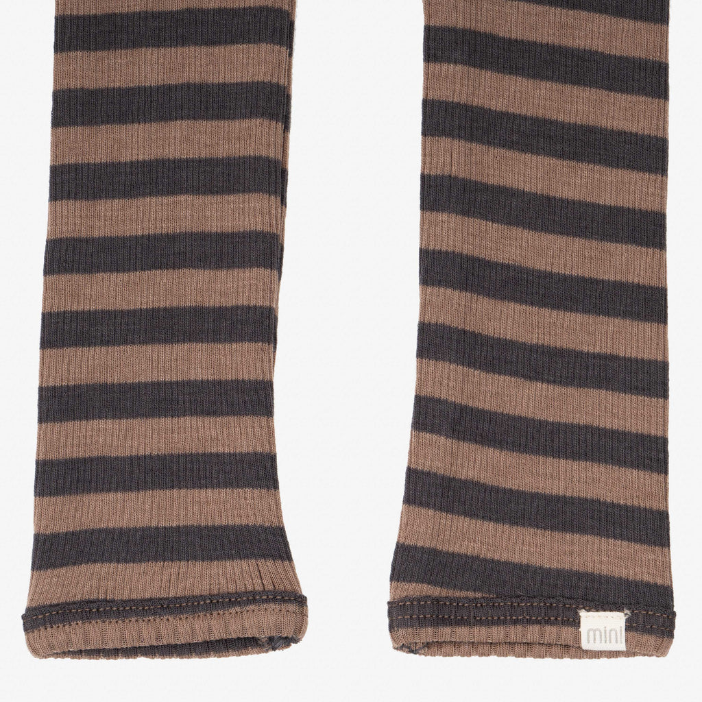 Legging Arona en laine mérinos Almost-Nut Stripes - Sélection Minimalisma à retrouver sur amaetc.com, concept store eco friendly pour enfants