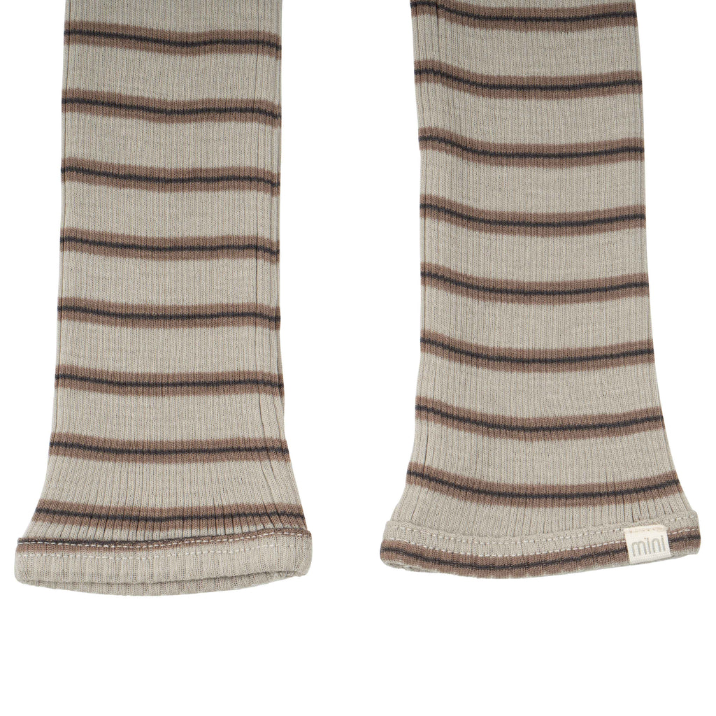 Legging Arona en laine mérinos Winter Fog Stripes - Sélection Minimalisma à retrouver sur amaetc.com, concept store eco friendly pour enfants