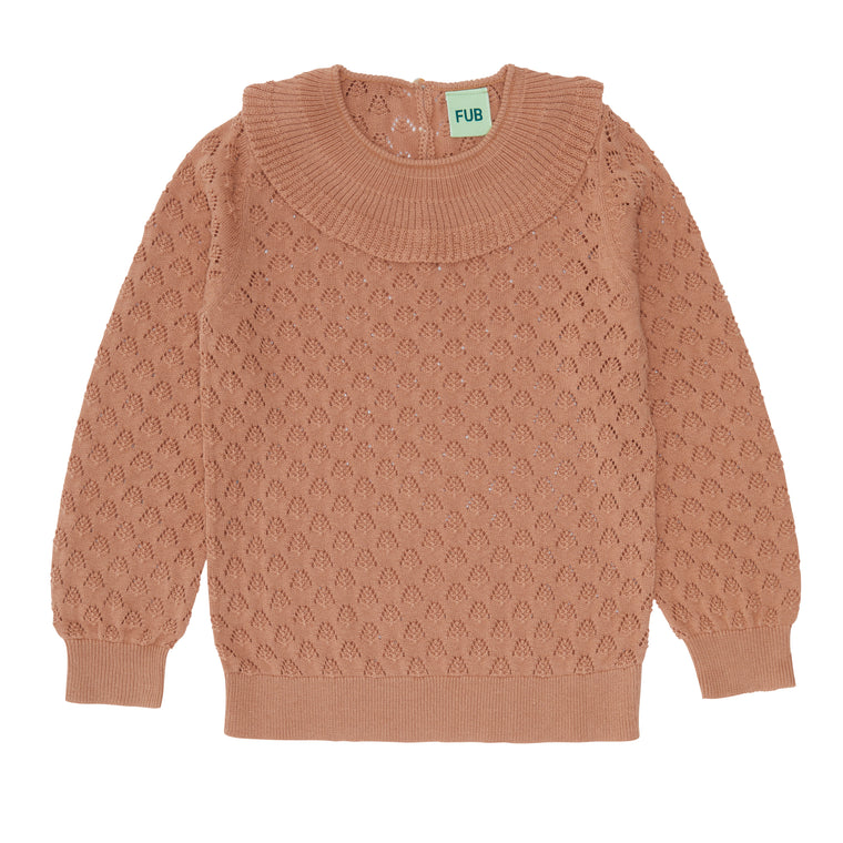 Pull coton pointelle sandstone label GOTS - Sélection FUB sur amaetc.com, concept store eco friendly pour enfants