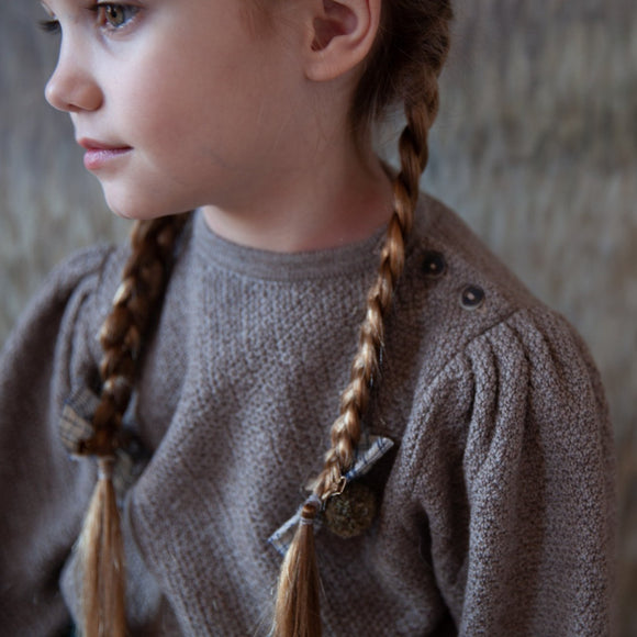 Sweater Agnes flax en laine mérinos - Sélection Soor Ploom à retrouver sur amaetc.com, concept store eco friendly pour enfants