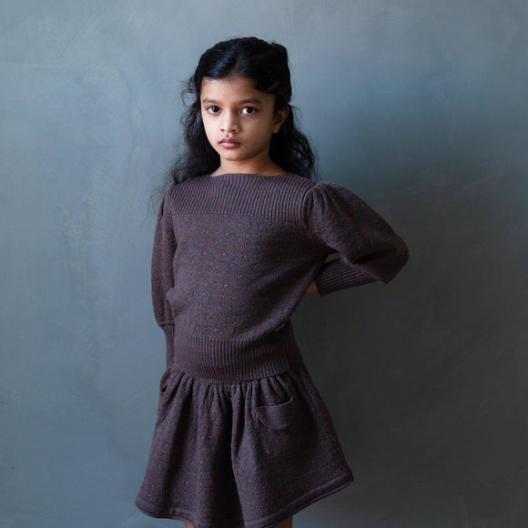 Pullover Winona mineral en laine mérinos - Sélection Soor Ploom à retrouver sur amaetc.com, concept store eco friendly pour enfants