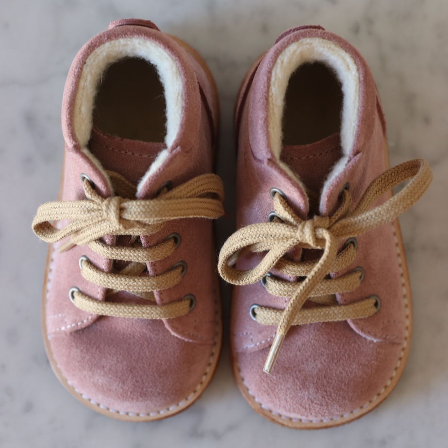 Bottines fourr es lacets powder ANGULUS AMA etc