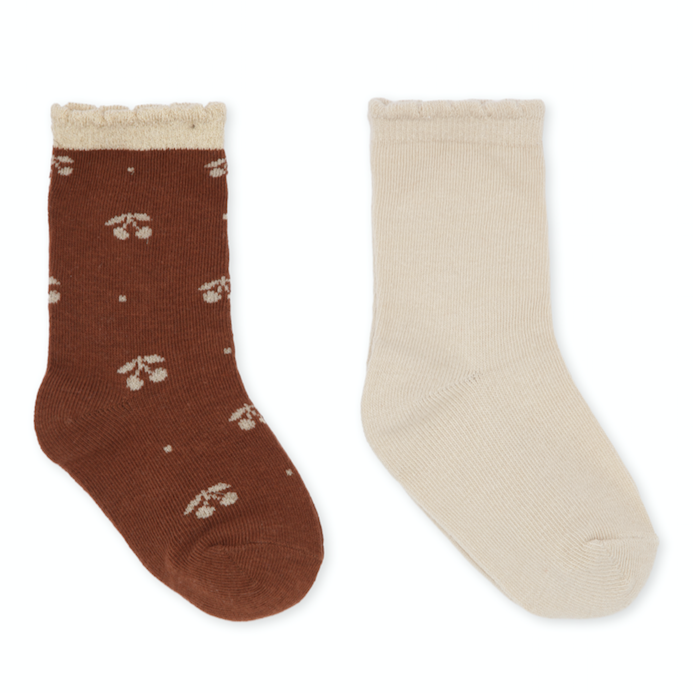 Lot de 2 paires de chaussettes Mon Cheri/Shifting Sand - Sélection Konges slojd à retrouver sur amaetc.com, concept store eco friendly pour enfants