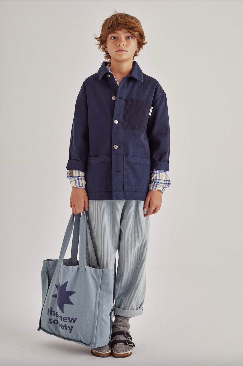 Pantalon Jerome bleu gris The new society AMA