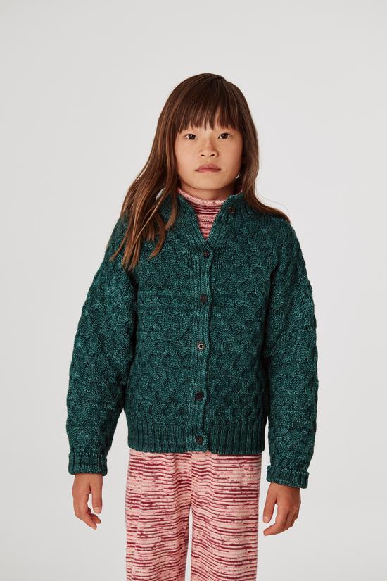 Cardigan Honeycomb peacock Misha and Puff - AMA etc