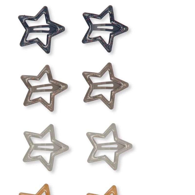 Lot de 10 barrettes star glitter blue KONGES SLOJD - Sélection Konges slojd à retrouver sur amaetc.com, concept store eco friendly pour enfants